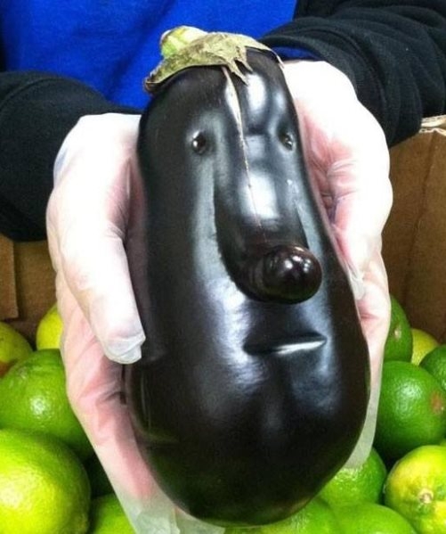 Érdekes kinézetű padlizsán