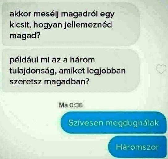 Mesélj magadról...