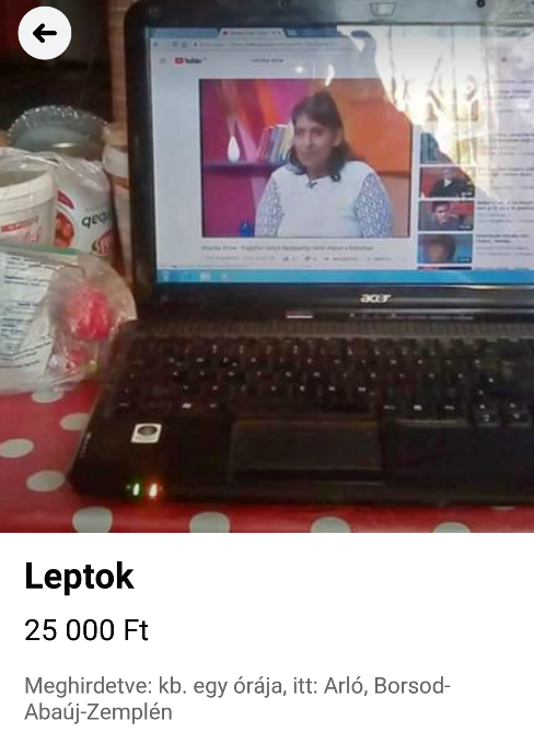 Leptok eladó